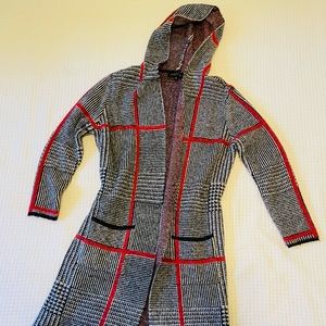 Joseph A Hooded Maxi Cardigan size M